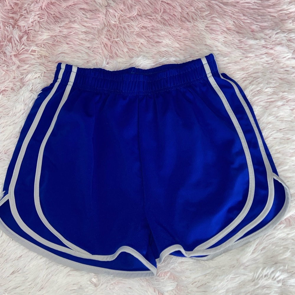Blue athletic shorts